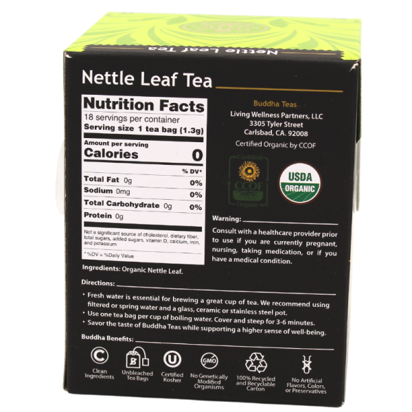 Buddha Nettle Leaf Tea Organic 18ct Fashion