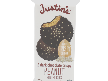 Justin s Dark Chocolate Crispy Peanut Butter Cups 1.32oz For Cheap