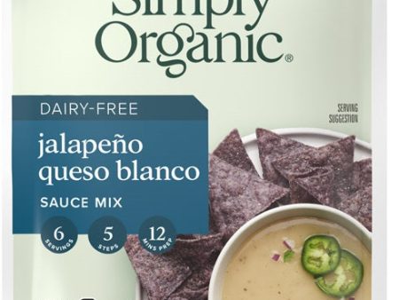 Simply Organic Dairy-Free Jalapeno Queso Blanco Sauce Mix .85oz For Cheap