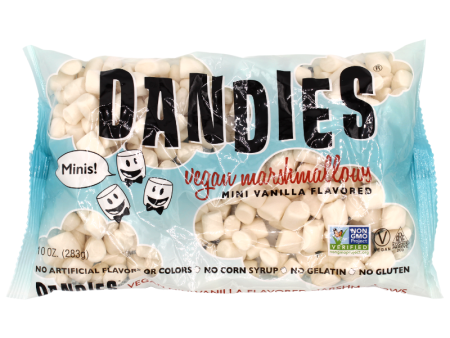 Dandies Vegan Marshmallows Mini Vanilla Flavored 10oz For Cheap