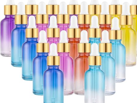 Dropper Bottles Multi-Color Glass 1oz For Discount