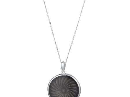 Black Enamel Locket Necklace Cheap