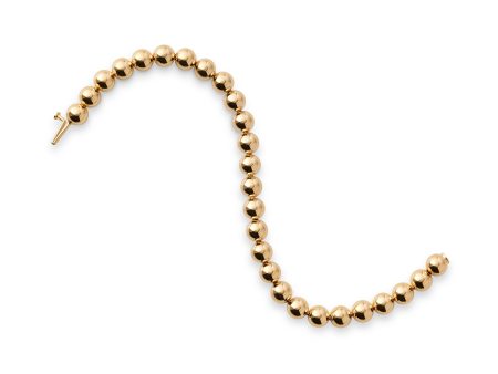 7mm Gold Bead Bracelet Online