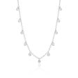 White Topaz Dewdrops Necklace Fashion