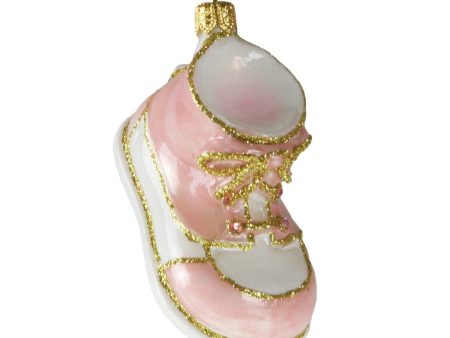 Baby Bootie Pink Ornament on Sale