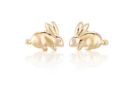 Child s Rabbit Stud Earrings Fashion