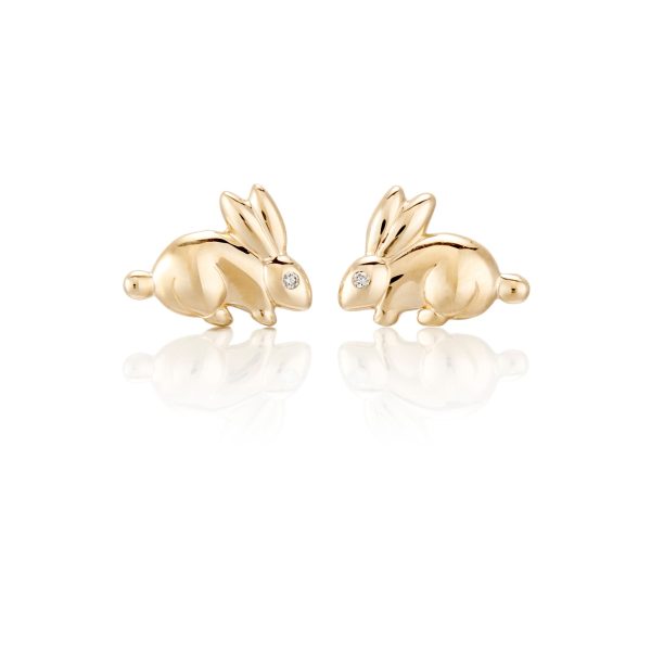 Child s Rabbit Stud Earrings Fashion