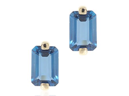 Jackie Earrings in London Blue Topaz Sale