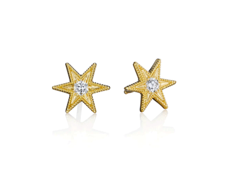 Six Point Star Stud Earrings Discount