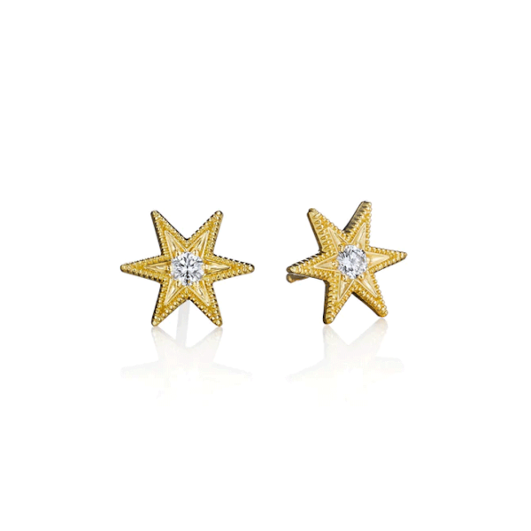 Six Point Star Stud Earrings Discount