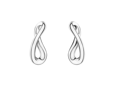 Silver Infinity Earrings For Sale