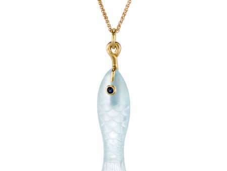 Aquamarine Fish Charm Fashion