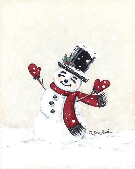 BAKE279 - Jolly Red Snowman - 12x16 Sale