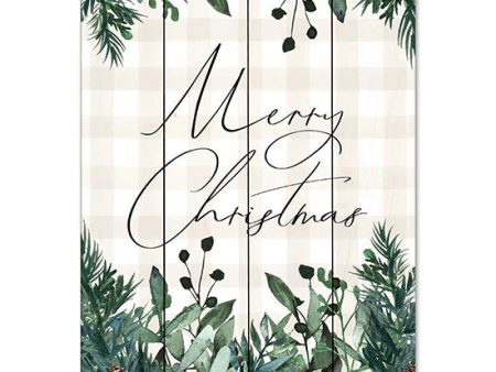 BRO244PAL - Merry Christmas Plaid - 12x16 Sale